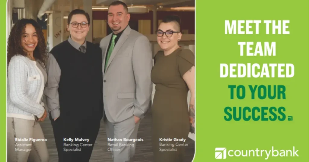 Meet the team dedicated to your success image showing the following board members: Eidaliz Figueroa, Kelly Mulvey, Nathan Bourgeois, and Kristie Grady